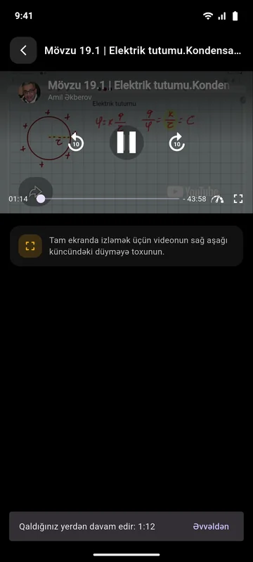 MHM Kurs — Video pleyer